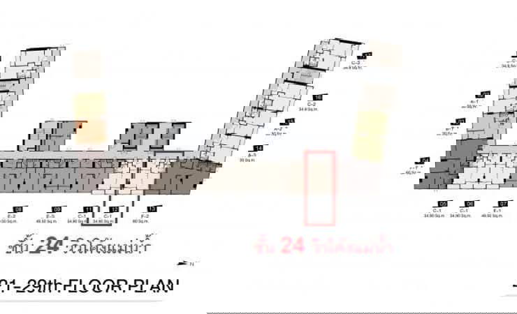 รูป คอนโด นีช โมโน เจริญนคร ห้องวิวโค้งแม่น้ำ ชั้น 24 ชั้นสูง ไร้ตึกสูงมาบังวิว แบบ 1 bedroom Plus มีความเป็นส่วนตัวมาก - รูปที่ 22/27