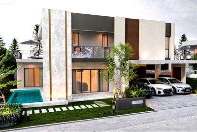 บ้านเดี่ยว มหาวิทยาลัยบูรพา : [920311041-13] บ้านเดี่ยวหรู 4 ห้องนอน ใจกลางบางแสน