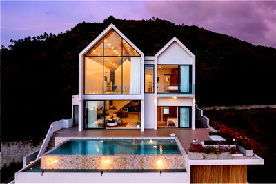 Houses for sale Ko Samui Surat Thani : [920121063-100] For sale: Mountain Sea View Villa