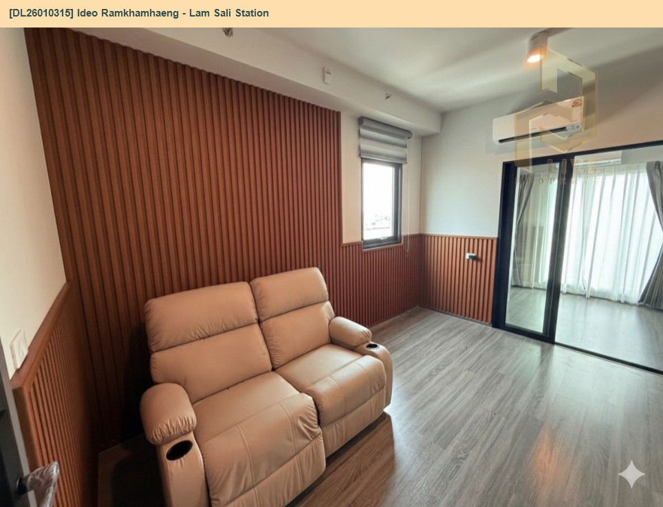 picture DL26010315 Condo for rent, Ideo Ramkhamhaeng - Lam Sali Station near ARL Hua Mak, ready to move in, call urgently 0656133286 LineID @534wlwof - 8/12