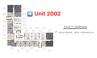 ขายคอนโด : ⭐️⭐️ขายดาวน์มาใหม่!! ศุภาลัย พรีเมียร์ ตากสิน-วงเวียนใหญ่ Unit PA1-2002 ขนาด 42.5 ตร.ม. ทำเลดี น่าอยู่ สนใจ Line: @atfirm⭐️⭐️