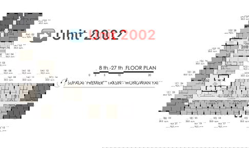 ⭐️⭐️ขายดาวน์มาใหม่!! ศุภาลัย พรีเมียร์ ตากสิน-วงเวียนใหญ่ Uint PA1-2002 ขนาด 42.5 ตร.ม. ทำเลดี น่าอยู่ สนใจ Line: @atfirm⭐️⭐️
