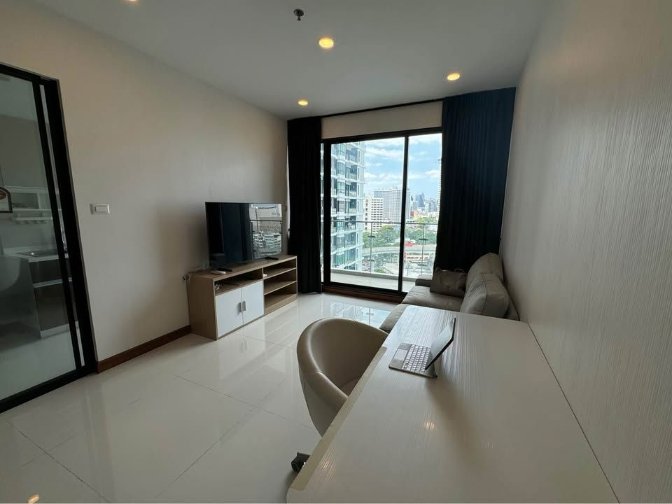 picture PFD-07799 For rent Supalai Premiere Charoen Nakhon 2 bedrooms, 80 sq m., parking for 2 cars (Fix 1), east side, near ICONSIAM. - 1/11