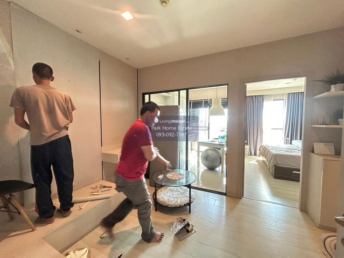 รูป Life Sukhumvit 48 | รูปขณะซ่อมรอยร้าว ห้องรีโนเวทใหม่ 📞 Line : @pukkhome (with @) - รูปที่ 3/8