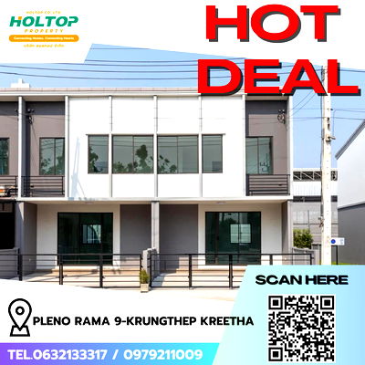 Townhouses for rent Bangkok : #R8762 🎉 120169 House for Rent: Pleno Rama 9-Krungthep Kreetha