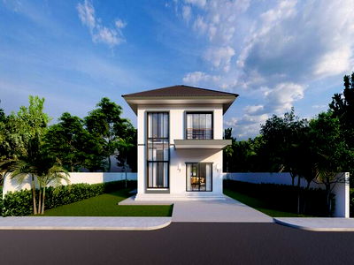 บ้านเดี่ยว พุทธมณฑล นครปฐม : ขายบ้านสร้างใหม่ คลองโยง ศาลายา นครปฐม 61 ตรว. ใกล้ม.มหิดล ศาลายา