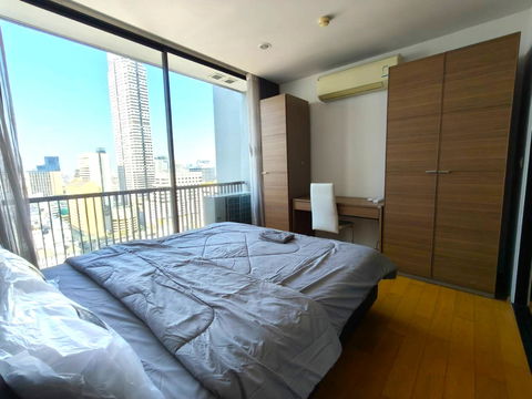 For rent, Noble Revo Silom Condo, (33sqm, 1B1B, floor 23) walk to BTS Surasak only 5 mins
