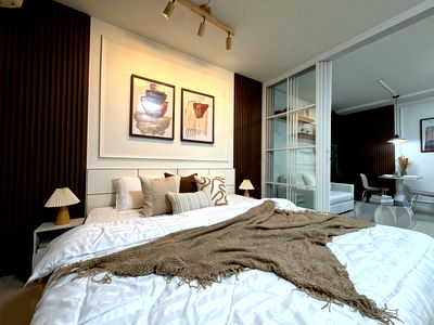 คอนโด รพ.พระราม 9 : ที วี ซี คอนโด2  1ห้องนอน ห้องใหญ่37 ตร.ม. กั้นห้อง ของแต่งครบ เฟอร์ใหญ่ เดินทางสะดวก ใกล้รถไฟฟ้า_Do785