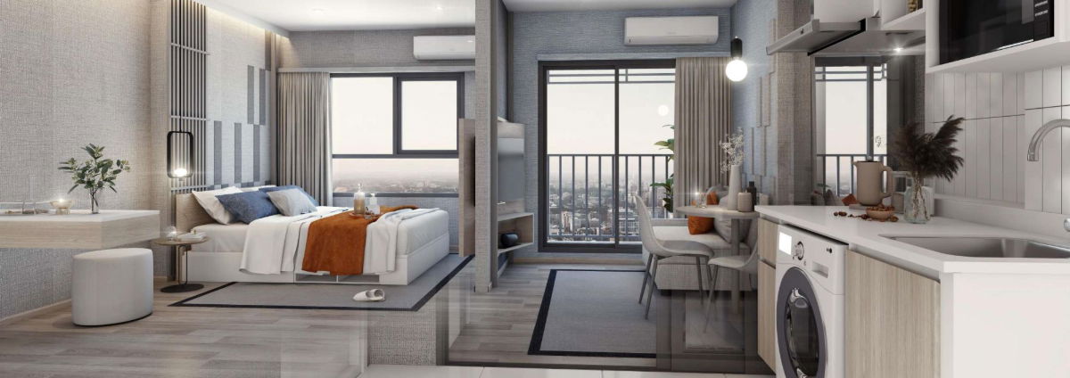 รูป คอนโดห้องใหม่ป้ายแดง ติดรั้วโรบินสันฉะเชิงเทรา เดินได้ ไม่ต้องขับรถ - รูปที่ 20/20