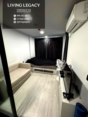 Condos for rent MRT Si Nut : T8QH0T Condo For Rent Atmoz Oasis Onnut 26 Sq.M. Floor 4 Building B line id : @livinglegacy