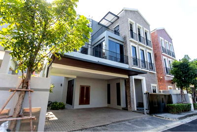 Houses for rent Kaset Nawamin : For Rent Artale Ekkamai-Ramintra Fully furnished (4 Bed 6 Bath) Rent 250k/month▫️Line: @sanhaproperty📲092-6242892 Code:SHC024