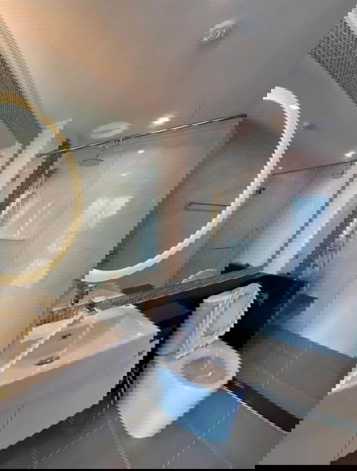 picture PFD-07803 For rent Supalai Oriental Sukhumvit 39 1 bedroom, minimal decoration, 14th floor, beautiful view, 100% parking, near BTS Phrom Phong. - 8/9