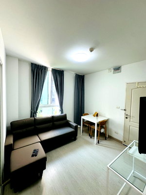 คอนโดให้เช่า : ให้เช่าห้องสวย เพิ่งจะตกแต่งใหม่  เฟอร์ครบ ห้องมุม วิวดี ราคาถูก ใกล้ ARL และ MRT สถานีหัวหมาก