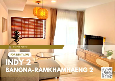 ทาวน์โฮมให้เช่า : ทาวน์เฮ้าส์ให้เช่า ✨ Indy 2 Bangna-Ramkhamhaeng 2 ✨ บ้านทำเลดีพร้อมเข้าอยู่ ใกล้ Mega Bangna พื้นที่กว้าง & Pet Friendly! 🐶🐱