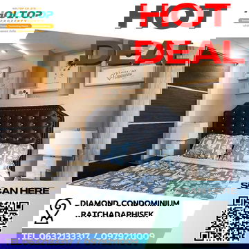 #R8769 🎉 120169 Condo for Rent: Diamond Condominium Ratchadaphisek