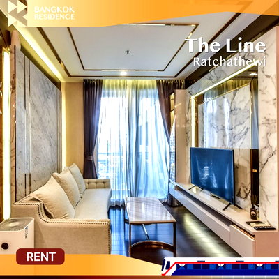 Condos for rent Siam Center :  The Line Ratchathewi 🌠 North-facing, fully furnished, Modern Luxury ✨ Near BTS Ratchathewi 