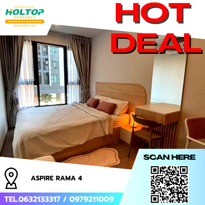 Condos for rent Kluai Nam Thai : #R8778 🎉 120169 Condo for rent: Aspire Rama 4