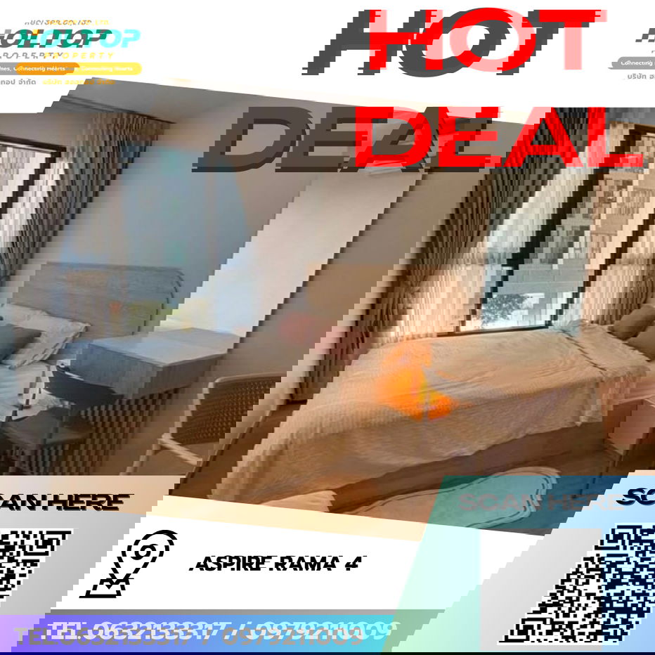 รูป #R8778 🎉 120169 Condo for rent: Aspire Rama 4 - รูปที่ 1/12