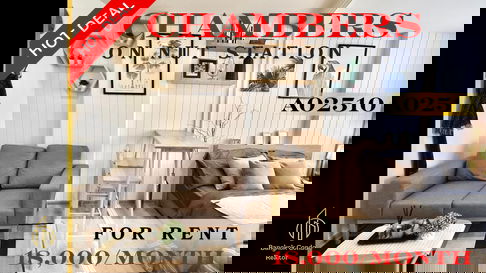 🍀🍀🍀 Beautiful Condo for Rent 🌸 📌 Chambers Onnut Station (Line: @rent2022) ✨ Ready to move in | Property Code: A02510