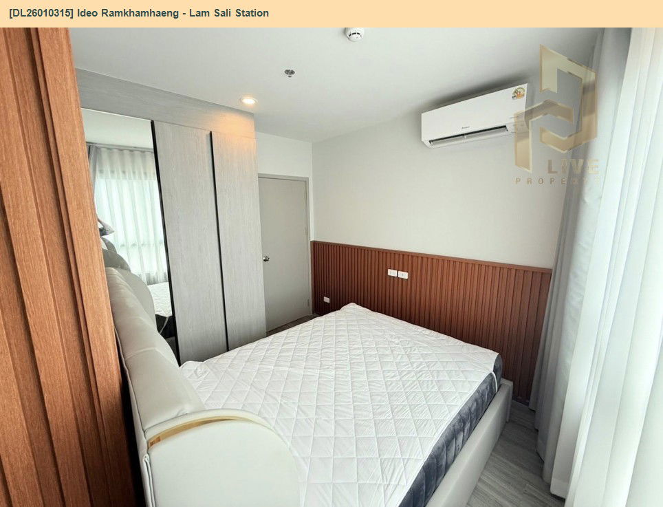 picture DL26010315 Condo for rent, Ideo Ramkhamhaeng - Lam Sali Station near ARL Hua Mak, ready to move in, call urgently 0656133286 LineID @534wlwof - 12/12