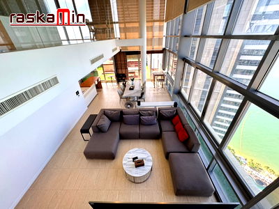 Condos for rent Pattaya : KT0127📲LineID @556ryccg🏖️Duplex🏊‍♂️Private Pool 4Bedroom 359sqm HighFloor🌊Sea view Fully furnished🦀Northpoint Pattaya Wongamat Beach