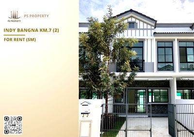 Townhouses for rent : Townhouse for rent ✨ Indy Bangna Km.7 (2) ✨ 2 bedrooms, 3 bathrooms, fully furnished and equipped with appliances.