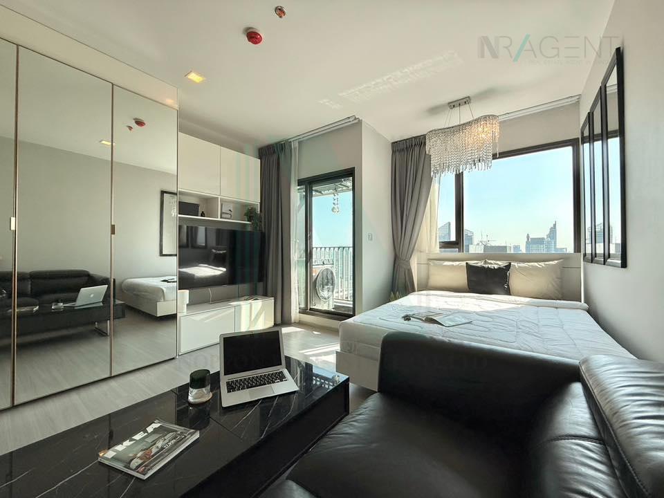picture ð For Rent Condo LIFE ASOKE - RAMA 9 Building A, Floor 40,Studio, Room size 27 sqm - 1/8