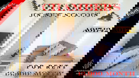 🍀🍀🍀 Beautiful Condo for Rent 🌸 📌 Chambers Onnut Station (Line: @rent2022) ✨ Ready to move in | Property Code: A01742