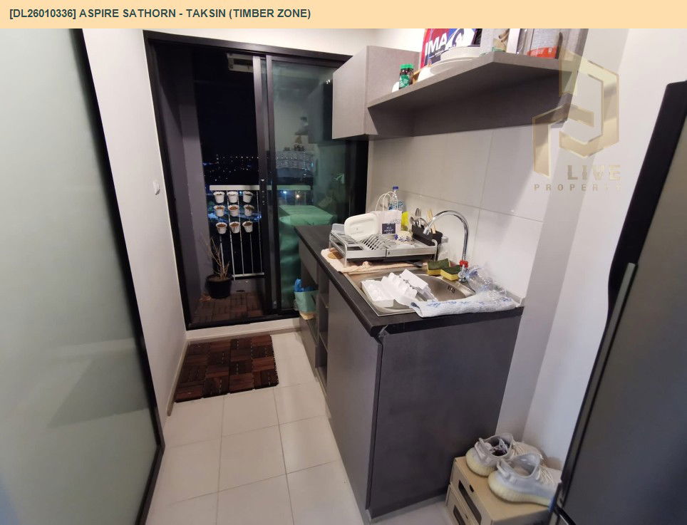 picture DL26010336 Condo for sale, Aspire Sathorn - Taksin (Timber Zone) near BTS Wutthakat, ready to move in, call urgently 0800343450 LineID @655ebbvc - 6/6