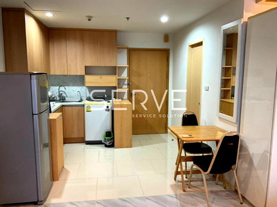 Condos for rent Bangkok : Studio Large Room Nice Room Fully furnished Good Location Next to BTS Ratchathewi 250 m. @ Villa Rachatewi