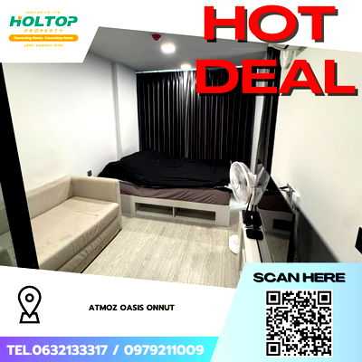 Condos for rent MRT Si Nut : #Z4086💥 120169 🔥 Condo for Rent: Atmoz Oasis Onnut