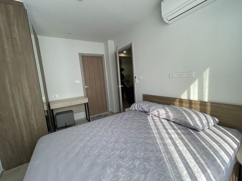 ให้เช่าNue Core Khu Khot Station ตึกF ชั้น5 เฟอร์ครบ พร้อมเครื่องซักผ้า