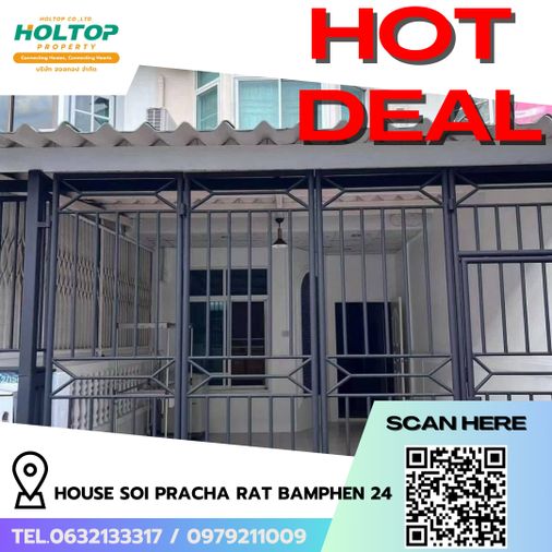 3-bed townhouse for rent, Huai Khwang