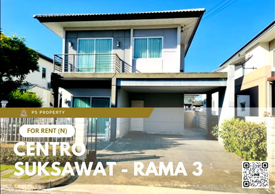 Houses for rent King Mongkut University Of Technology Thonburi : Detached house for rent ✨ CENTRO Suksawat - Rama 3 ✨ 4 bedrooms, 4 bathrooms, fully furnished and equipped with appliances.