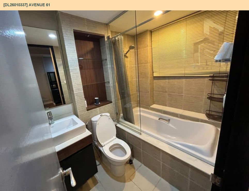 picture DL26010337 Condo for rent, Avenue 61 near BTS Ekkamai, ready to move in, call urgently 0800343450 LineID @655ebbvc - 8/9