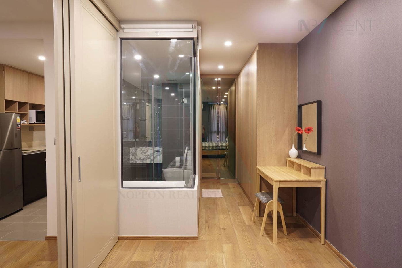 picture For rent condo Q CHIDLOM - PHETCHABURI Building 1, Floor 18,1 bed room, Room size 45.00 sqm - 3/8