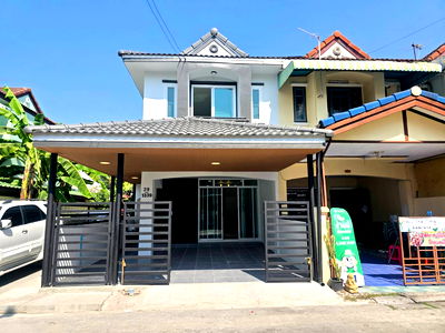 ทาวน์โฮม ถนนหทัยราษฎร์ : ทาวน์เฮาส์ 2 ชั้น รีโนเวทใหม่ หลังมุม พร้อมอยู่ ม.เคซีรามอินทรา 1 ถนนหทัยราษฎร์39 คลองสามวา เฟอร์ฯพร้อมอยู่