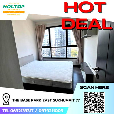 คอนโดให้เช่า : #R8796 🎉 130169 ให้เช่าคอนโด The Base Park East Sukhumvit 77
