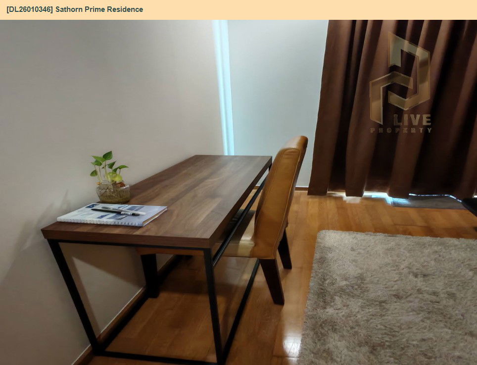 รูป DL26010346 ให้เช่าคอนโด สาทร ไพร์ม เรสซิเดนซ์ (Sathorn Prime Residence) ใกล้ BTS สุรศักดิ์ พร้อมเข้าอยู่ โทรด่วน 0653619502 LineID @897iyzll - รูปที่ 5/6