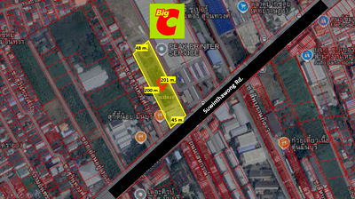 ที่ดิน สวนสยาม : (เจ้าของขายเอง) ขายที่ดิน 5 ไร่ ติดถนนสุวินทวงศ์ ข้างบิ๊กซี ใกล้รถไฟฟ้า