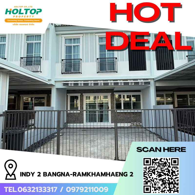 Townhouses for rent : #R8806 🎉 130169 House for Rent: Indy 2 Bangna-Ramkhamhaeng 2