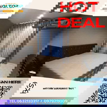 #Z4080💥 120169 🔥 Condo for Rent: RHYTHM Sukhumvit 44/1