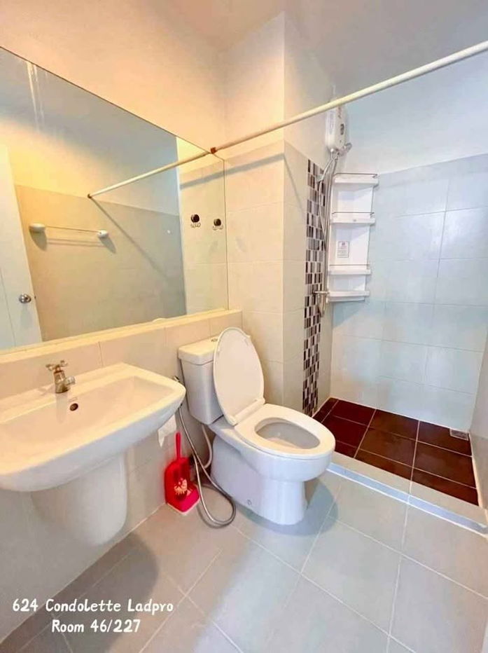 รูป ให้เช่า 624 คอนโดเลต ลาดพร้าว มีเฟอร์นิเจอร์+เครื่องใช้ไฟฟ้าครบ - รูปที่ 6/6