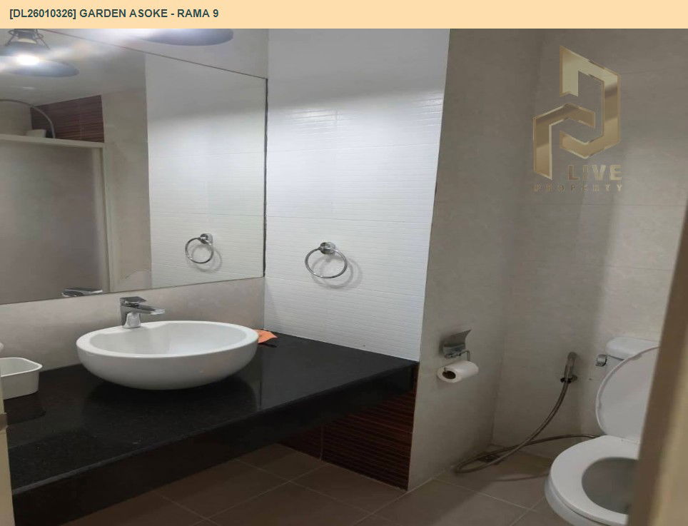 รูป DL26010326 ให้เช่าคอนโด การ์เด้น อโศก - พระราม 9 (Garden Asoke - Rama 9) ใกล้ MRT พระราม 9 พร้อมเข้าอยู่ โทรด่วน 0656133286 LineID @897iyzll - รูปที่ 7/10