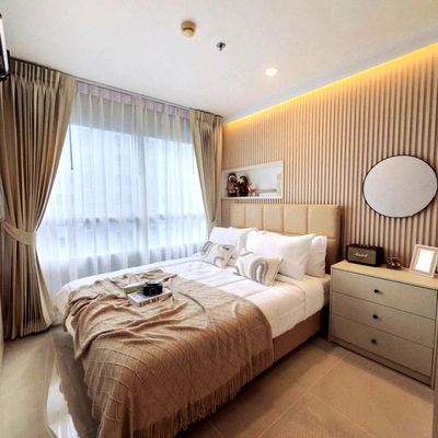 Condos for sale Jomtien Sai 2 : KT0099📲LineID @556ryccg🏖️26sqm 1Bedroom Floor26 Tower D Fully furnished🌊Lumpini Seaview Jomtien - Jomtien beach