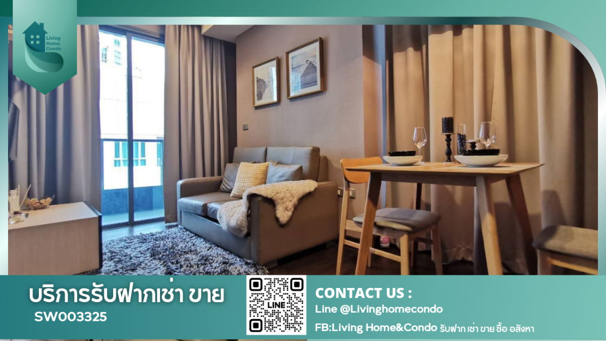 picture ✨️All-inclusive and ready to move in!✨️ For sale: The Lumpini 24 condominium, high floor, fully furnished with appliances, SW003325 - 1/8
