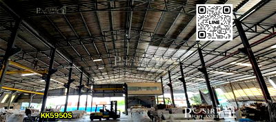 โรงงาน กระทุ่มแบน สมุทรสาคร : วาสนาผู้ใด...ได้โรงงาน 2 ไร่ ในท่าไม้ มีครบออฟฟิศ หม้อแปลง ตาชั่ง ห้องพักคนงานและใบรง.4 เพียง 21 ล้านเท่านั้น -KK5950S