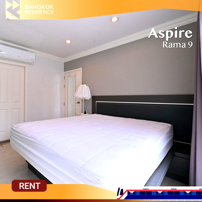 Condos for rent :  Aspire Rama 9 🌟 Beautiful unit, fully furnished 🛌🏻 Near MRT Rama 9 