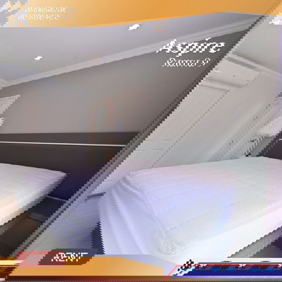 รูป Aspire Rama 9 🌟 ยูนิตสวย เฟอร์ครบ 🛌🏻 ใกล้ MRT พระราม 9 - รูปที่ 1/9