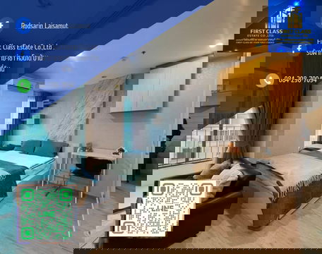 ⭐️ปล่อยเช่า คอนโด ไอดีโอ คิว จุฬา-สามย่าน 1 ห้องนอน 1 1ห้องนั่งเล่น ชั้น 6 ขนาด 33 ตร.ม เฟอร์นิเจอร์ครบ เข้าอยู่ได้เลย 🍃